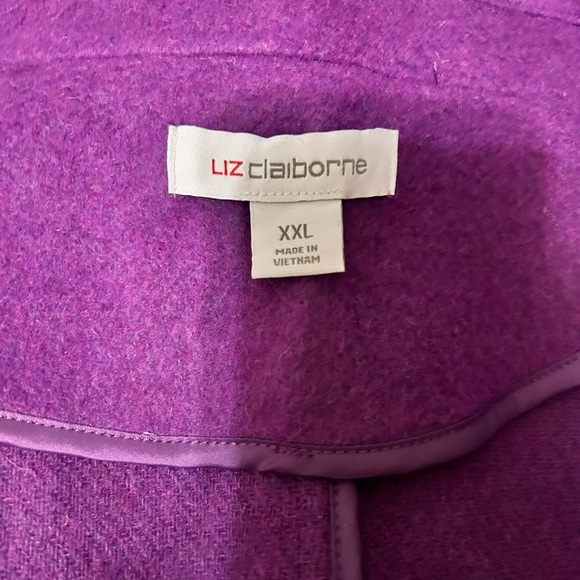 🤍Women's Purple Double-Breasted Coat - Picture 4 of 4